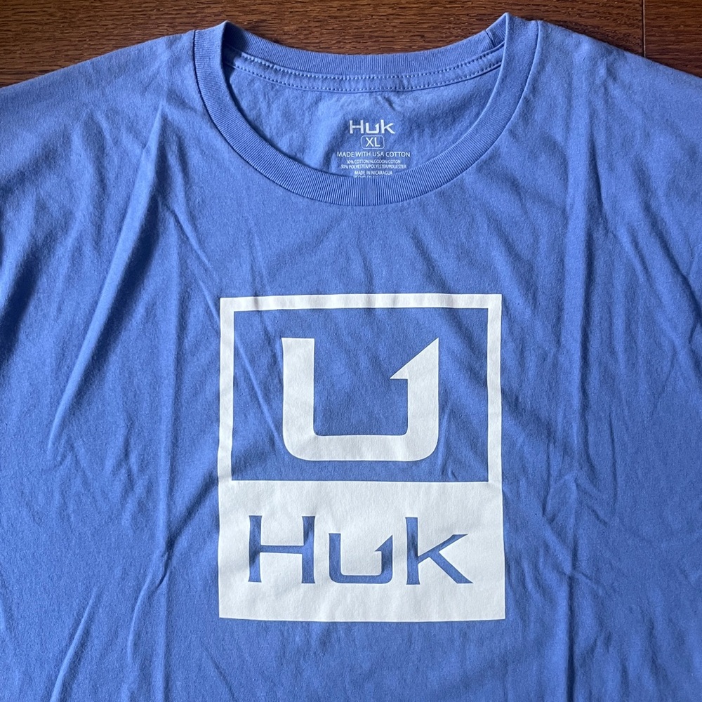 Huk Stacked Logo Tee. - Picture 2 of 4